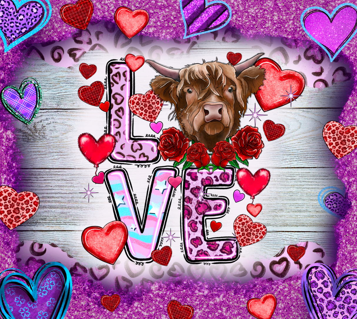 "Love Cow" DTF TRANSFER