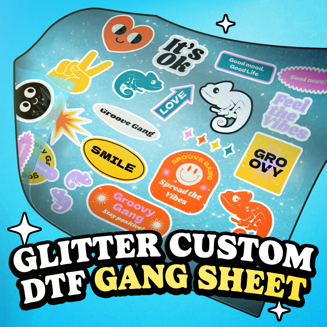Glitter DTF By Gang Sheet