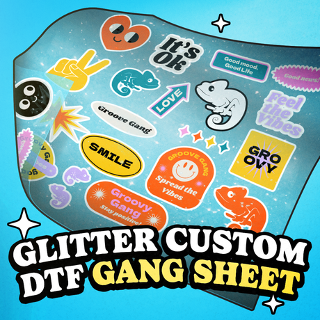 Glitter DTF By Gang Sheet