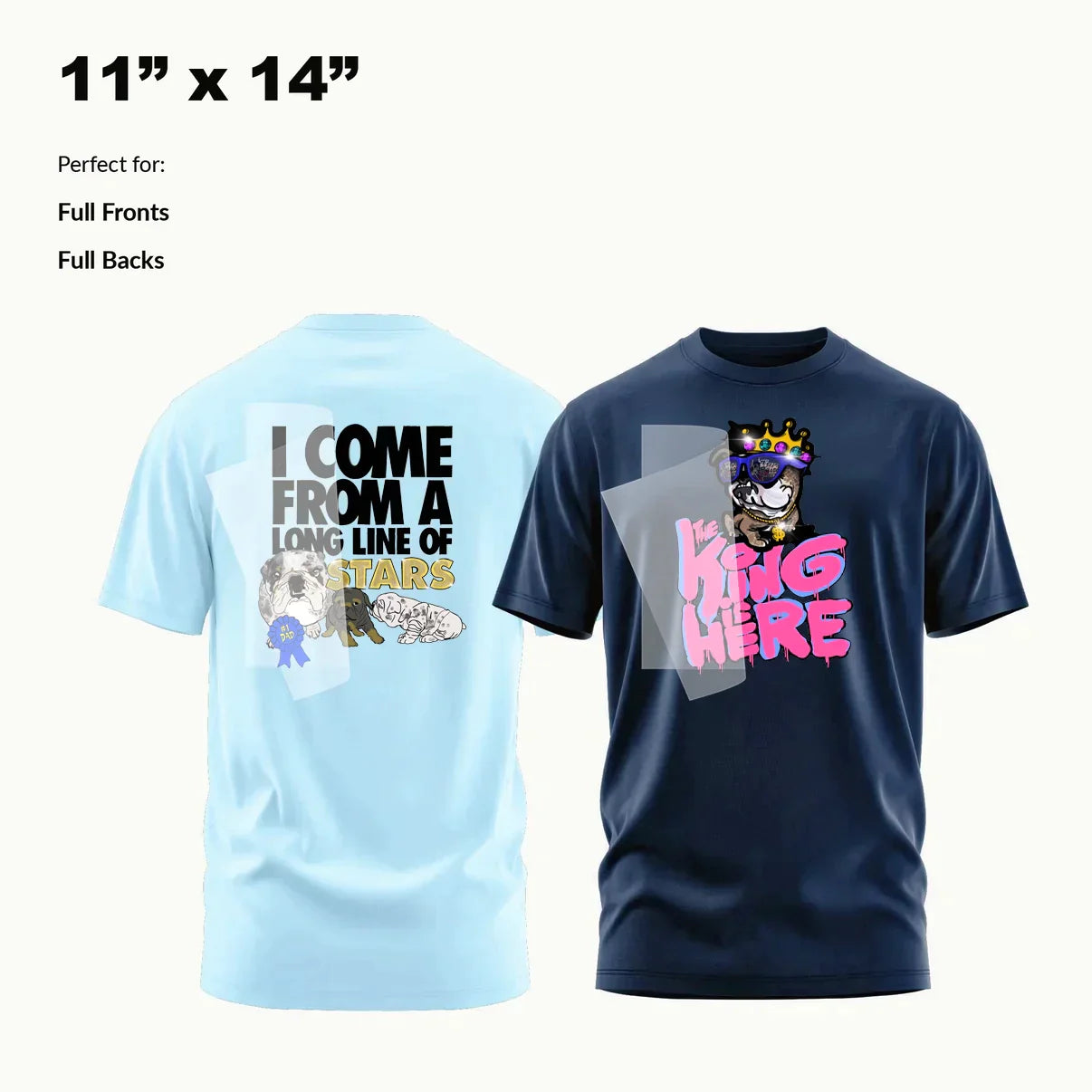 Custom Reflective DTF Transfer By Size