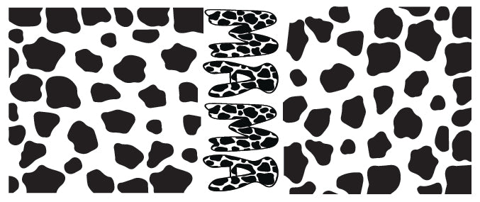 "Mama Cow Print" UV DTF Cup Wrap Transfer for 16 oz Cups