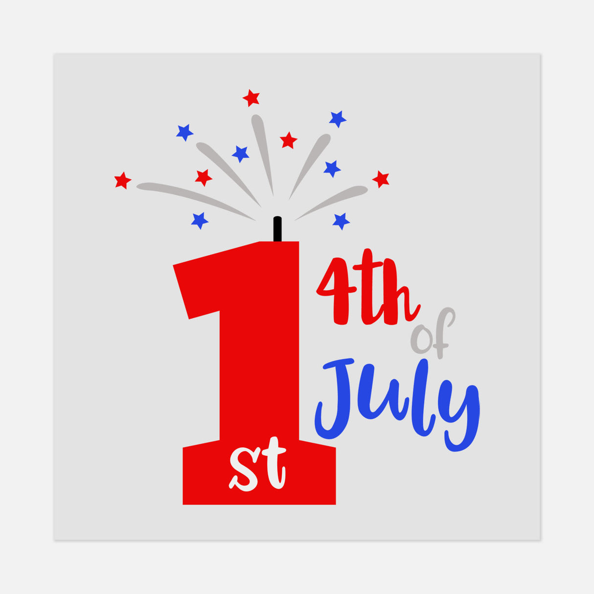 1st 4th of July DTF Transfer