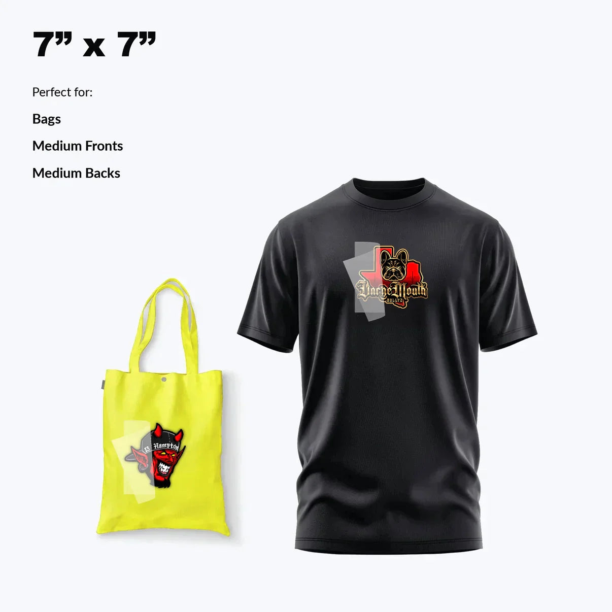 Custom Reflective DTF Transfer By Size