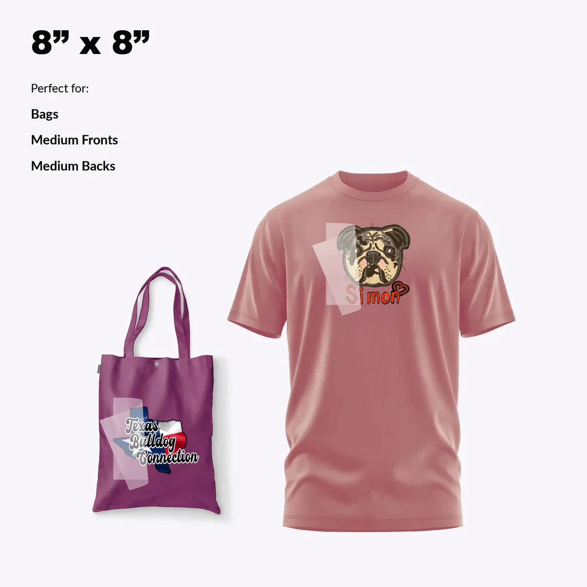 Custom Glow in the Dark DTF Transfer By Size