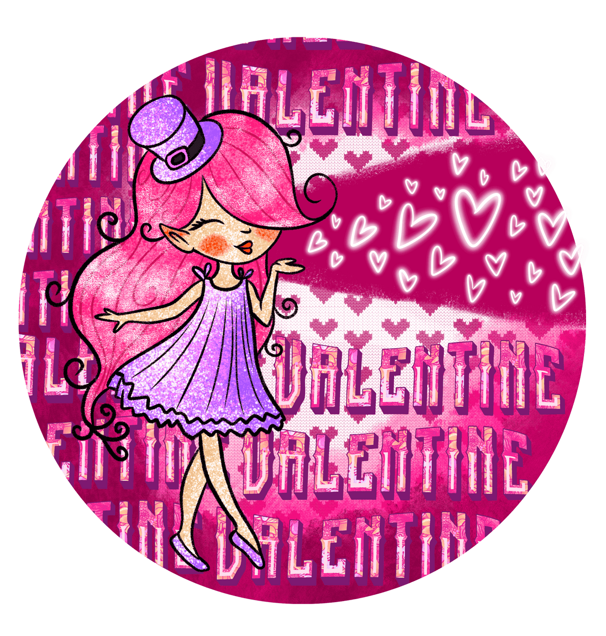 "Blow Kiss" DTF TRANSFER