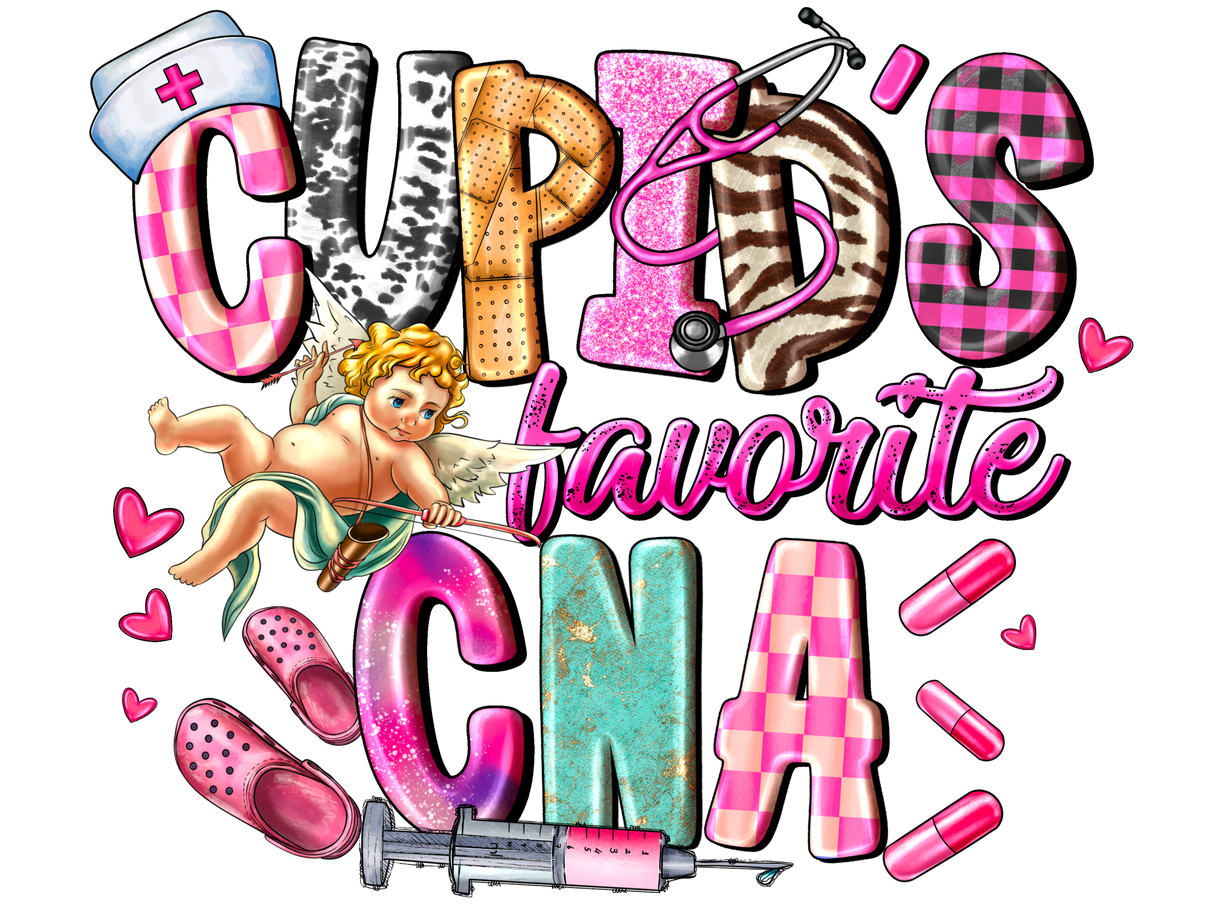"Cupids Favorite CNA" DTF TRANSFER