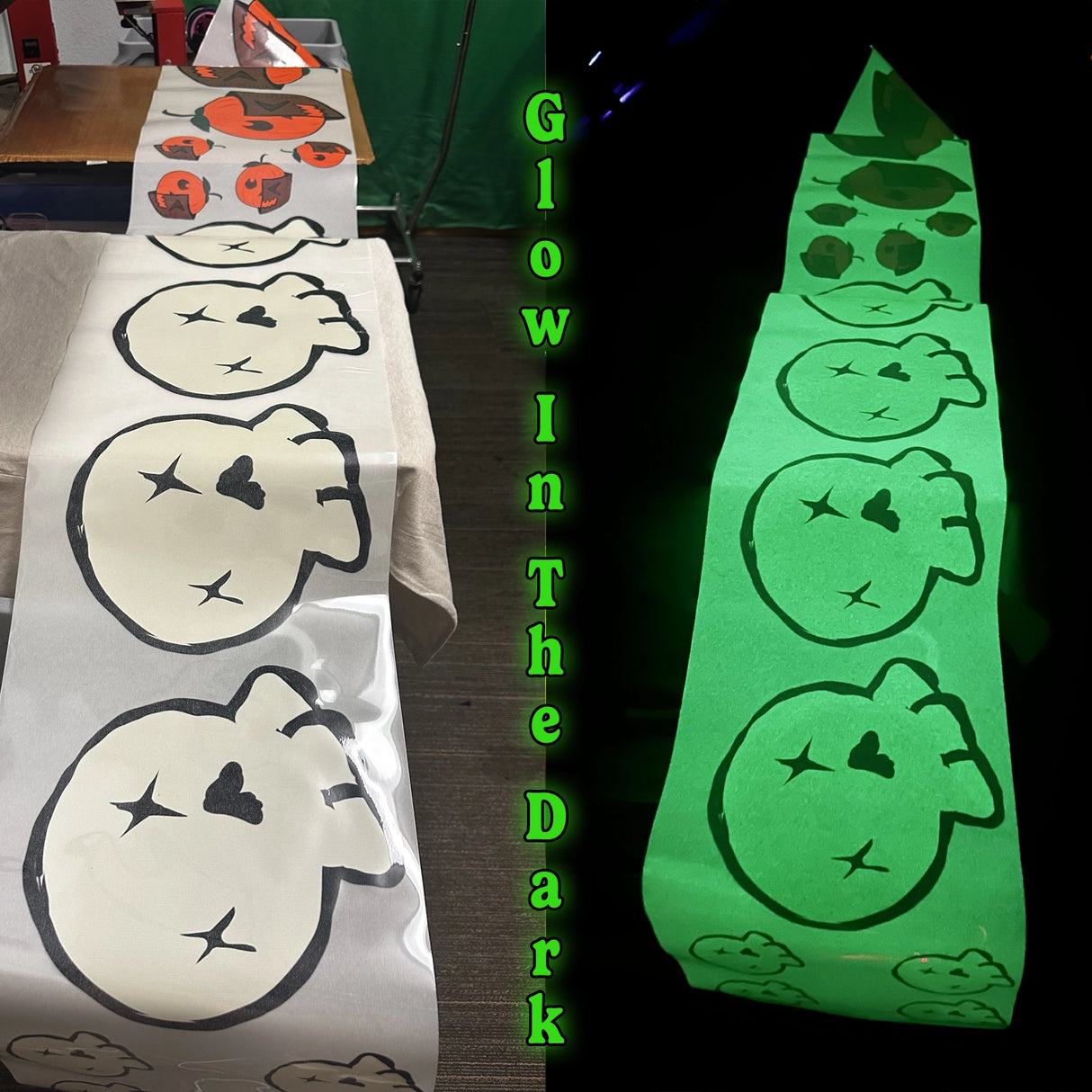 Glow In The Dark DTF By Gang Sheet