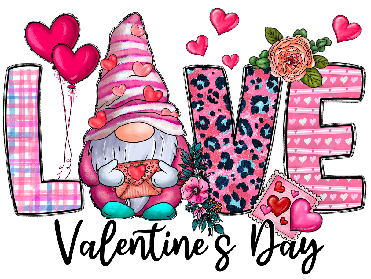 "Love Gnome" DTF TRANSFER