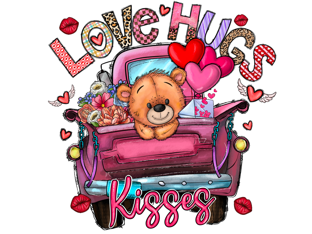 "Love Hugs Kisses" DTF TRANSFER