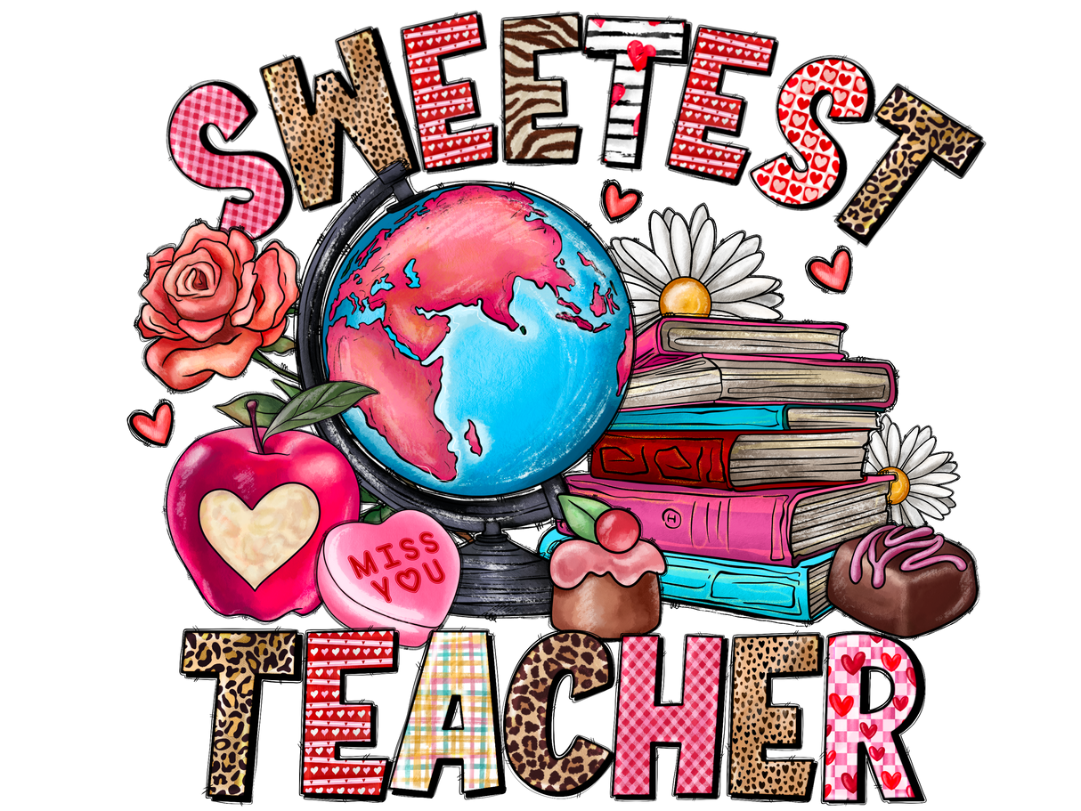 "Sweetest Teacher" DTF TRANSFER