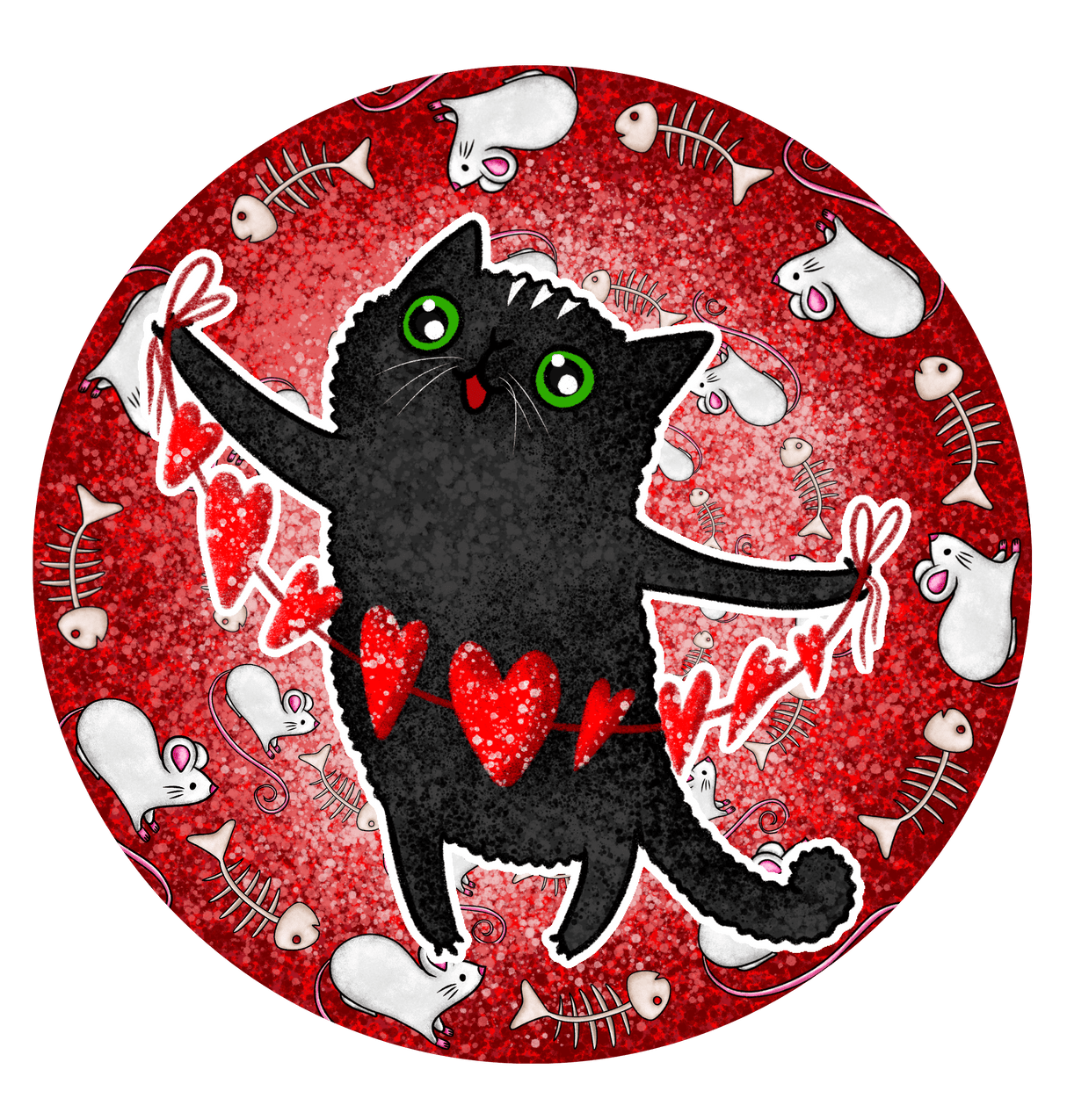 "Black Cat" DTF TRANSFER