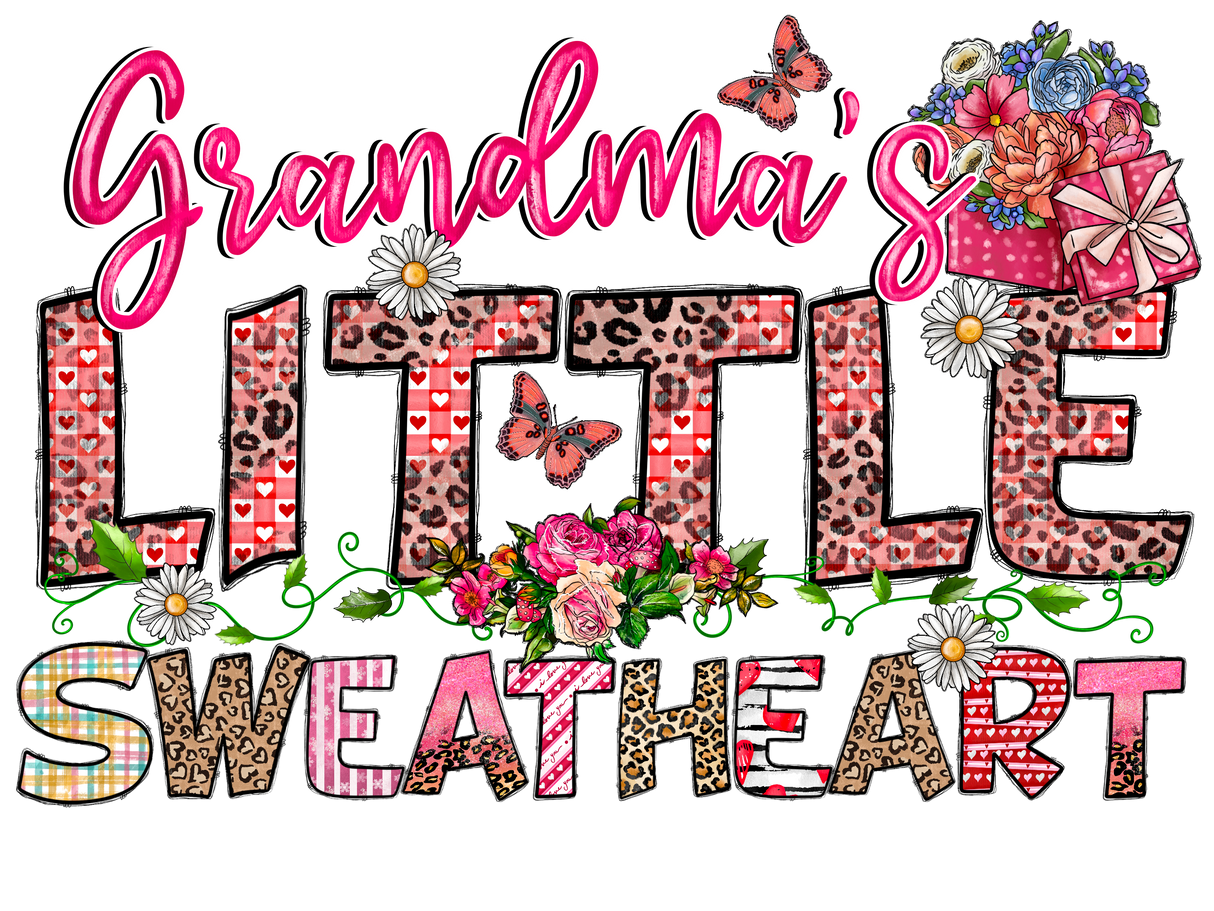 "Grandmas Little Sweatheart" DTF TRANSFER