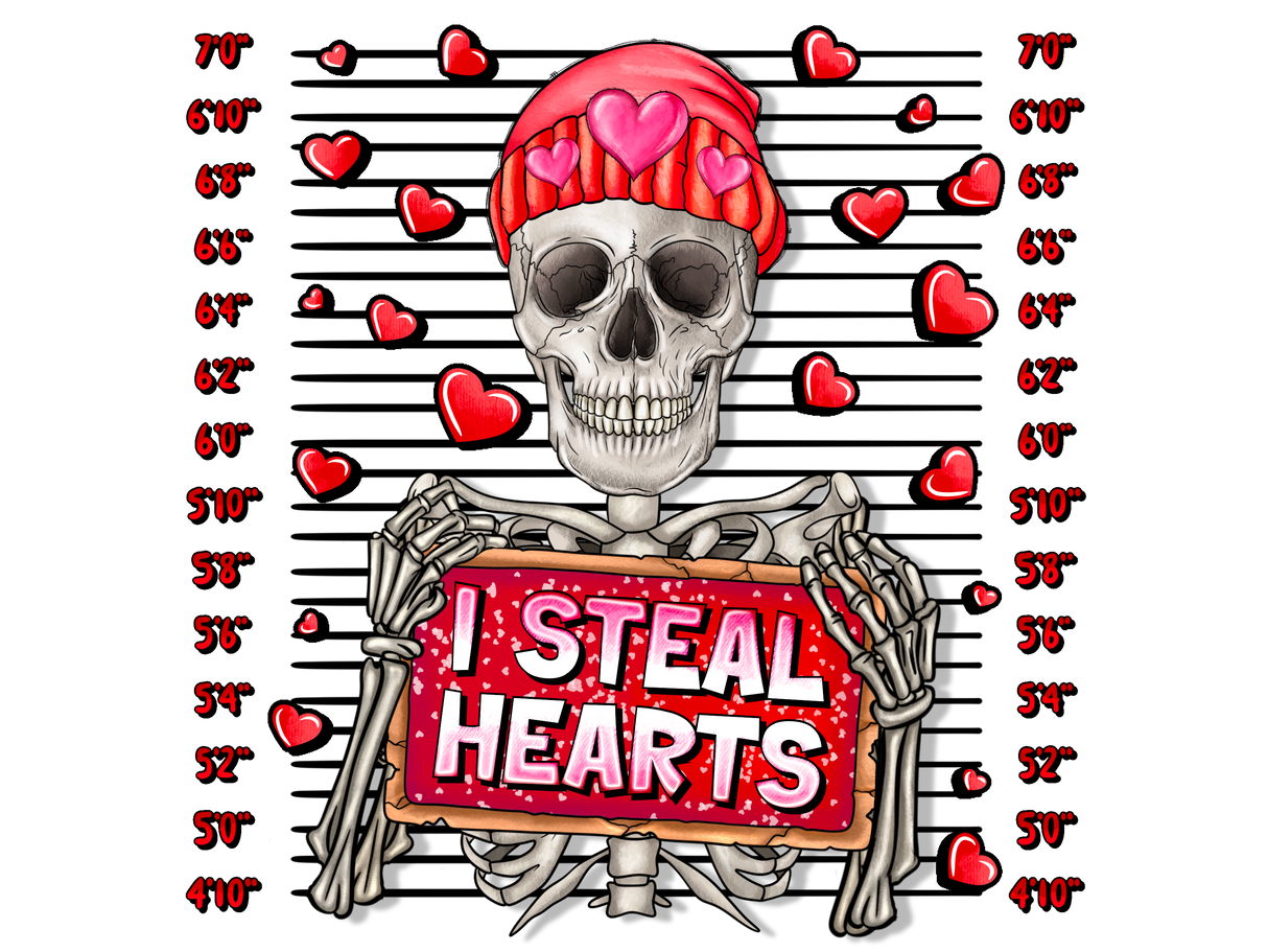 "I Steal Hearts" DTF TRANSFER
