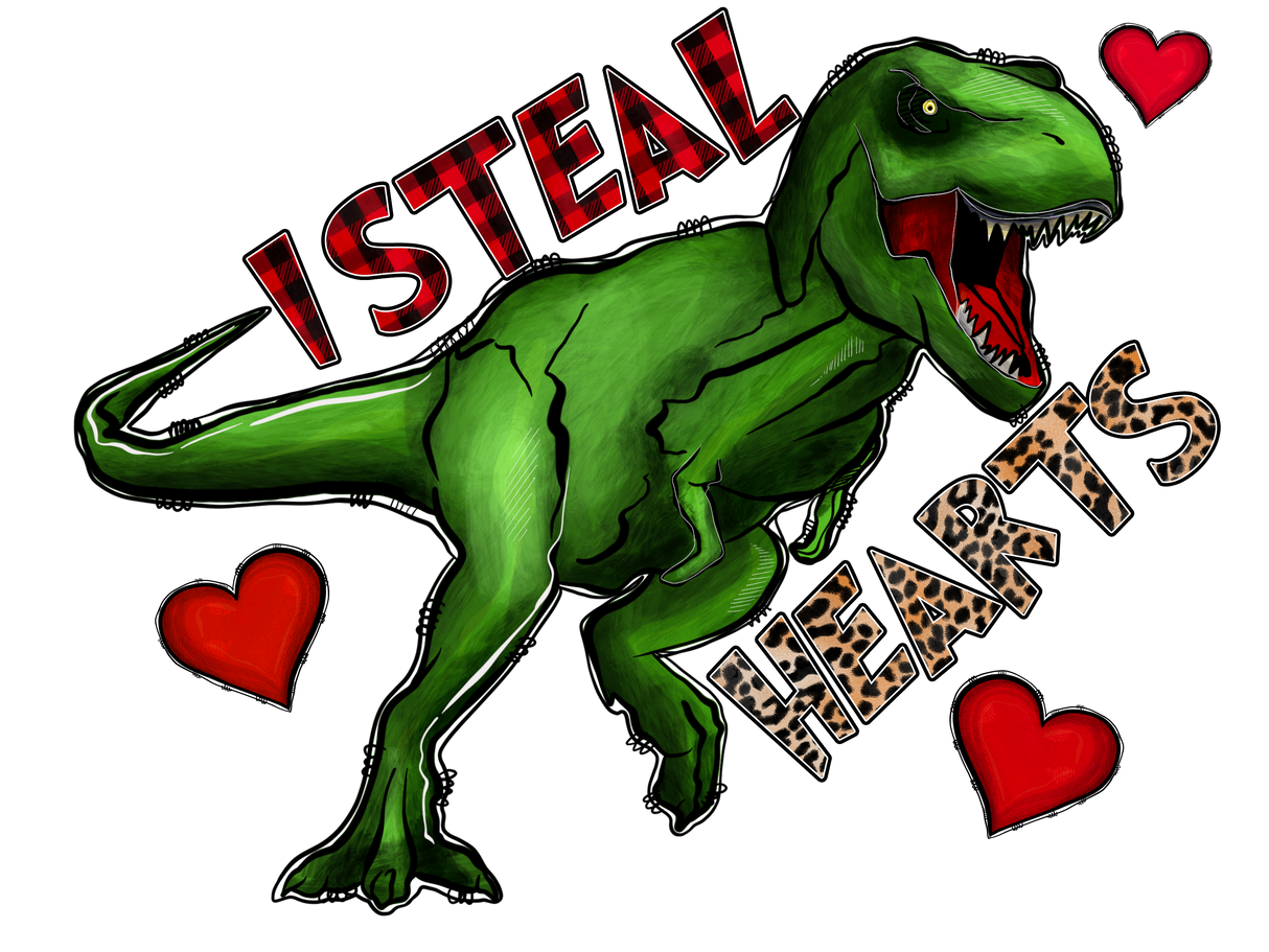 "I Steal Hearts rex" DTF TRANSFER