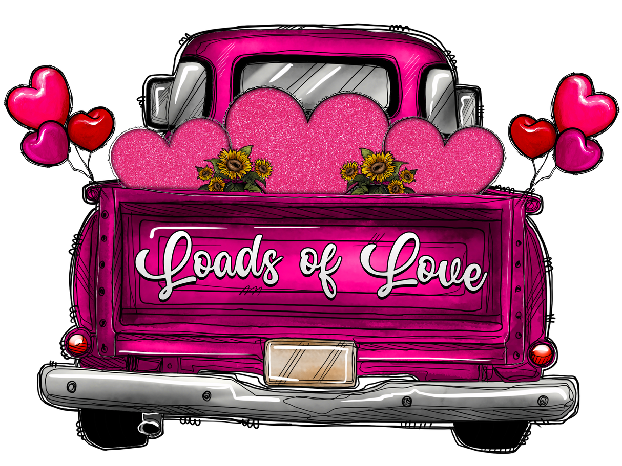 "Loads Of Love Truck" DTF TRANSFER