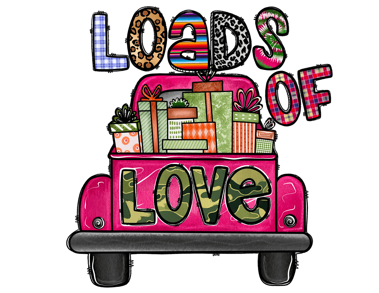 "Loads of Love Truck" DTF TRANSFER