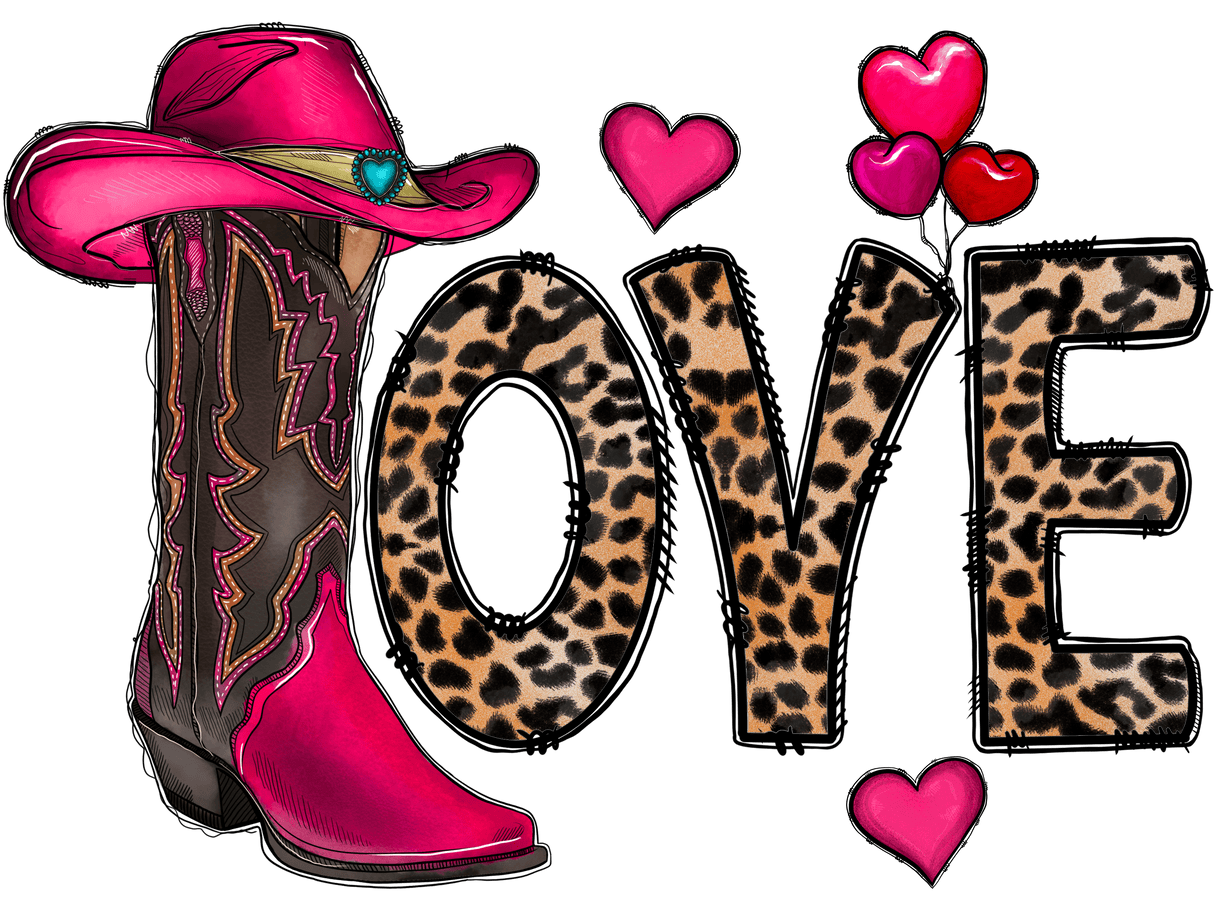 "Love Boots" DTF TRANSFER