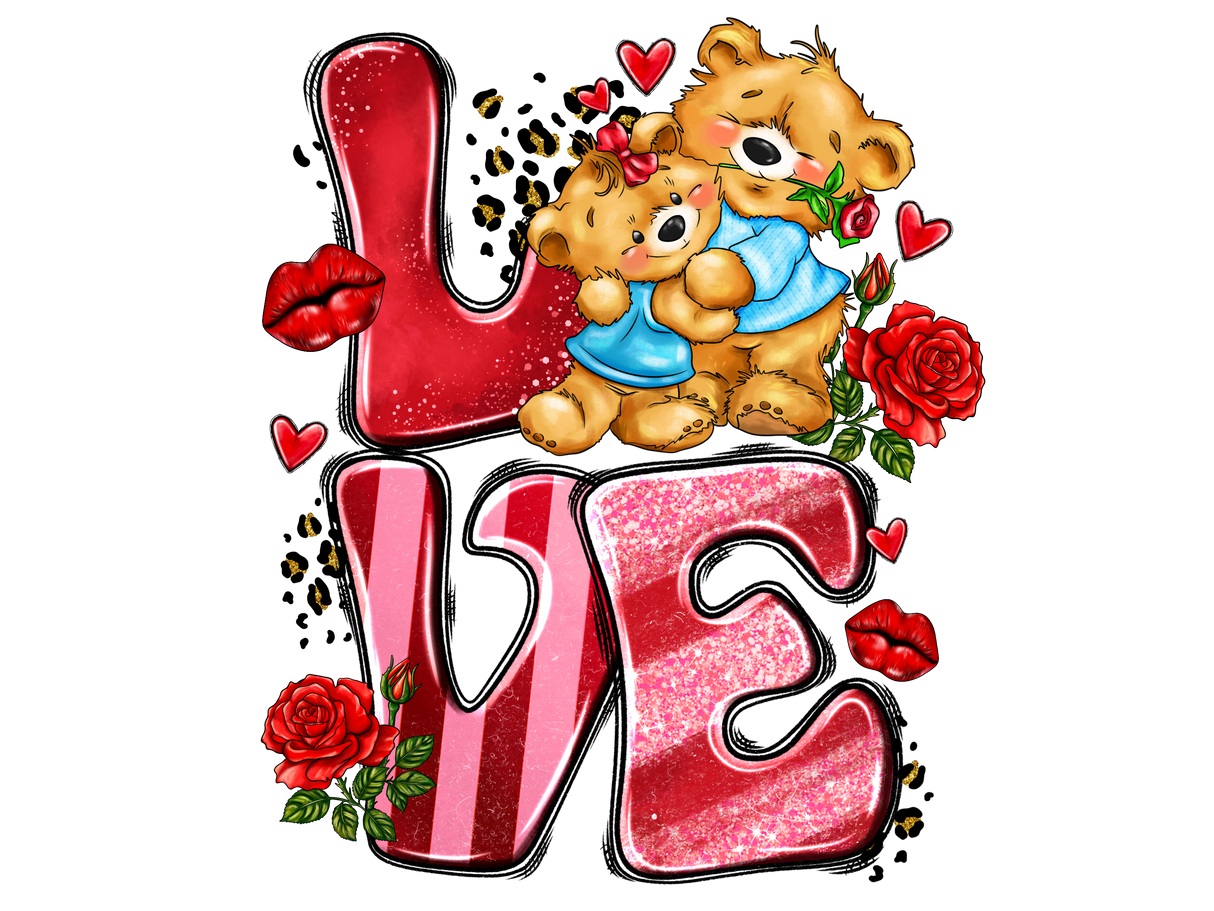 "Love Valentines DAY" DTF TRANSFER