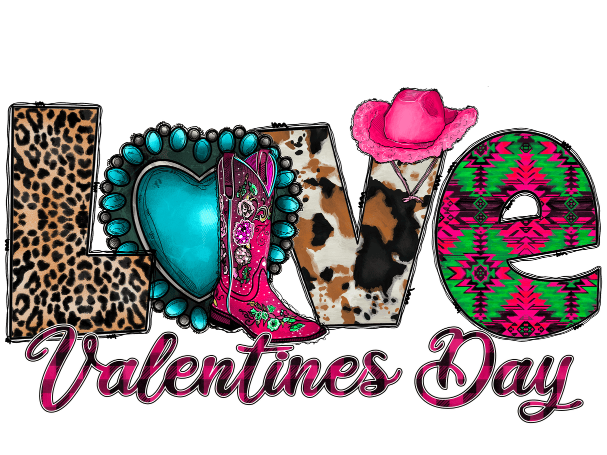 "Love Valentines Day" DTF TRANSFER