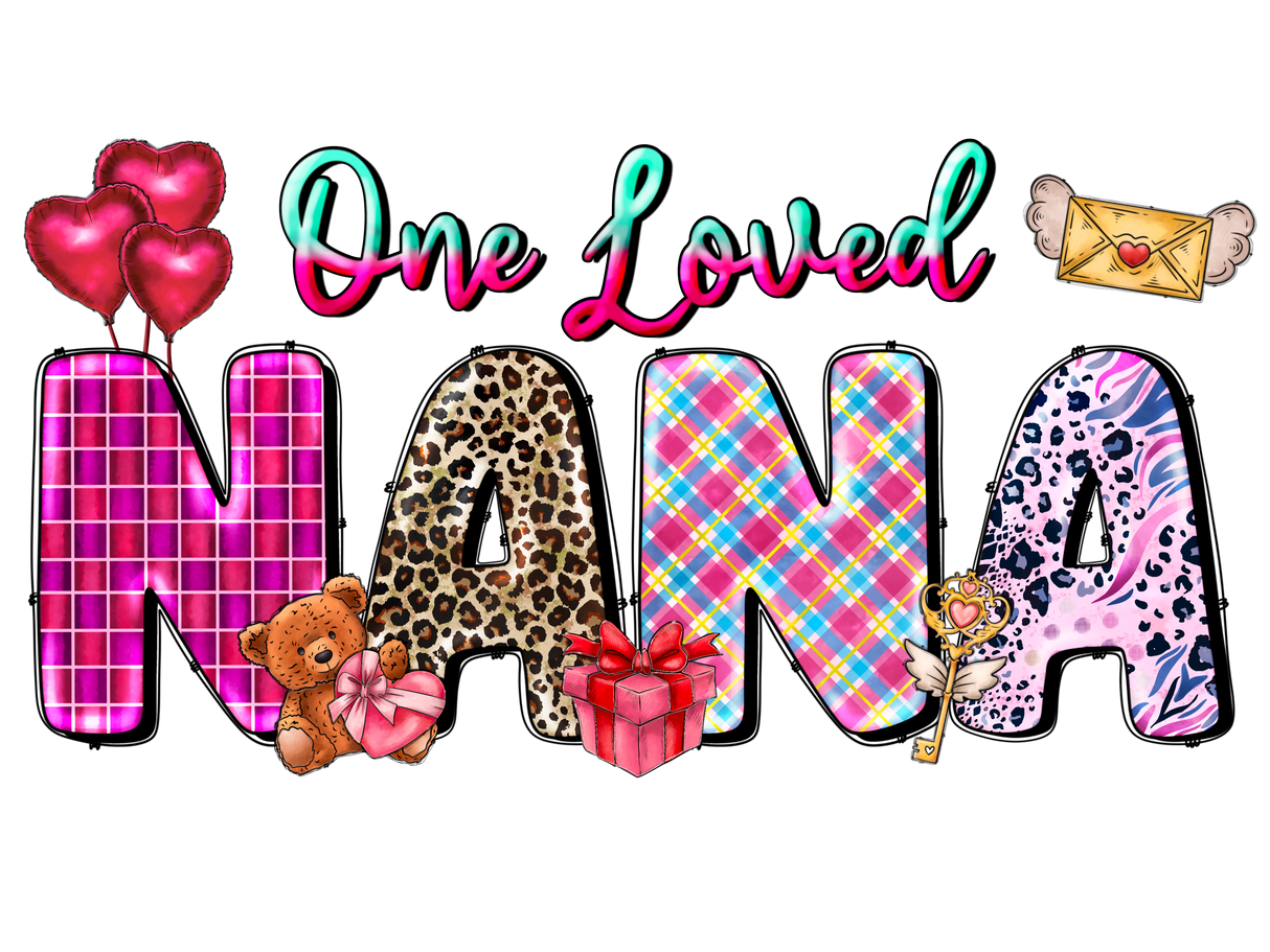 "One Loved Nana" DTF TRANSFER