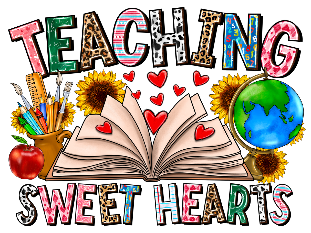 "Taching Sweet Hearts" DTF TRANSFER