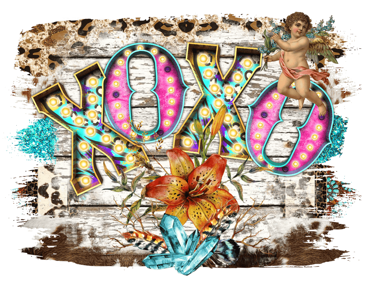 "XOXO Angel" DTF TRANSFER