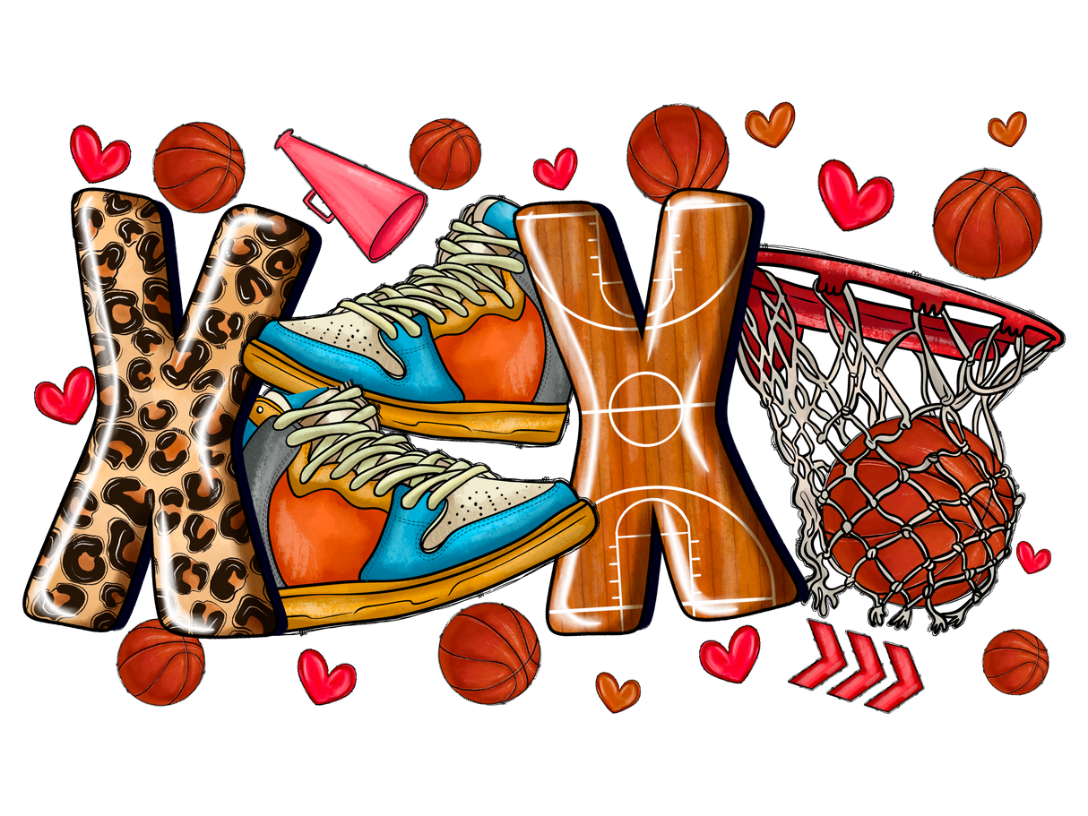 "Xoxo Basketball" DTF TRANSFER