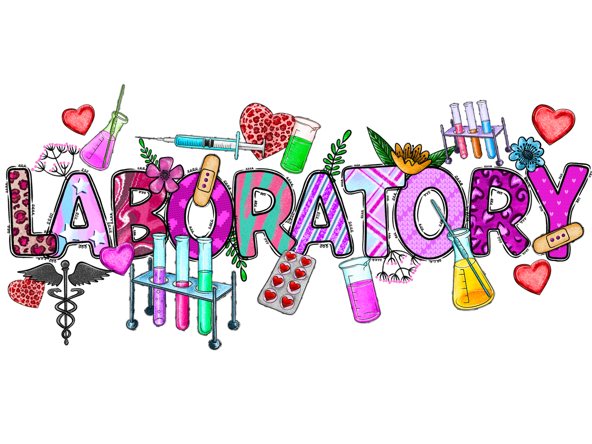 "Valentine Laboratory" DTF TRANSFER