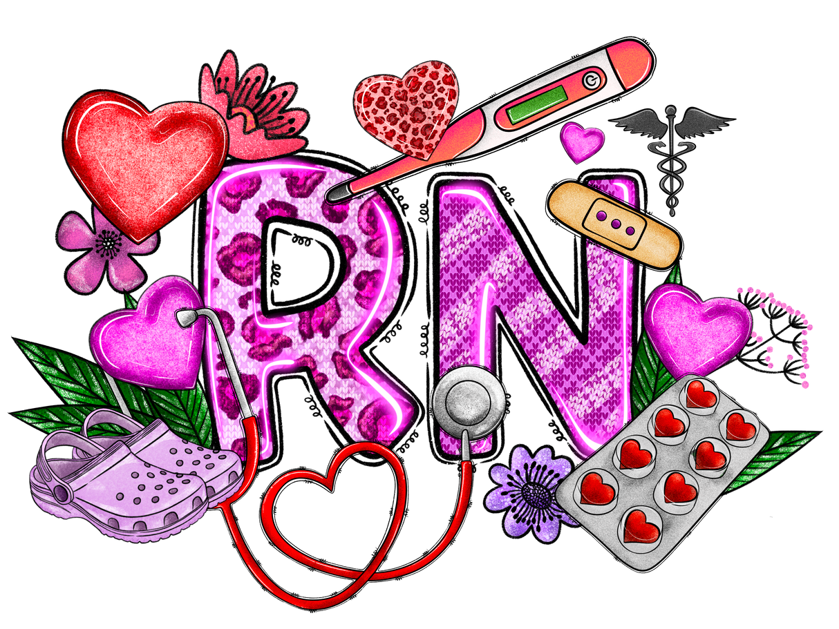 "Valentine RN" DTF TRANSFER