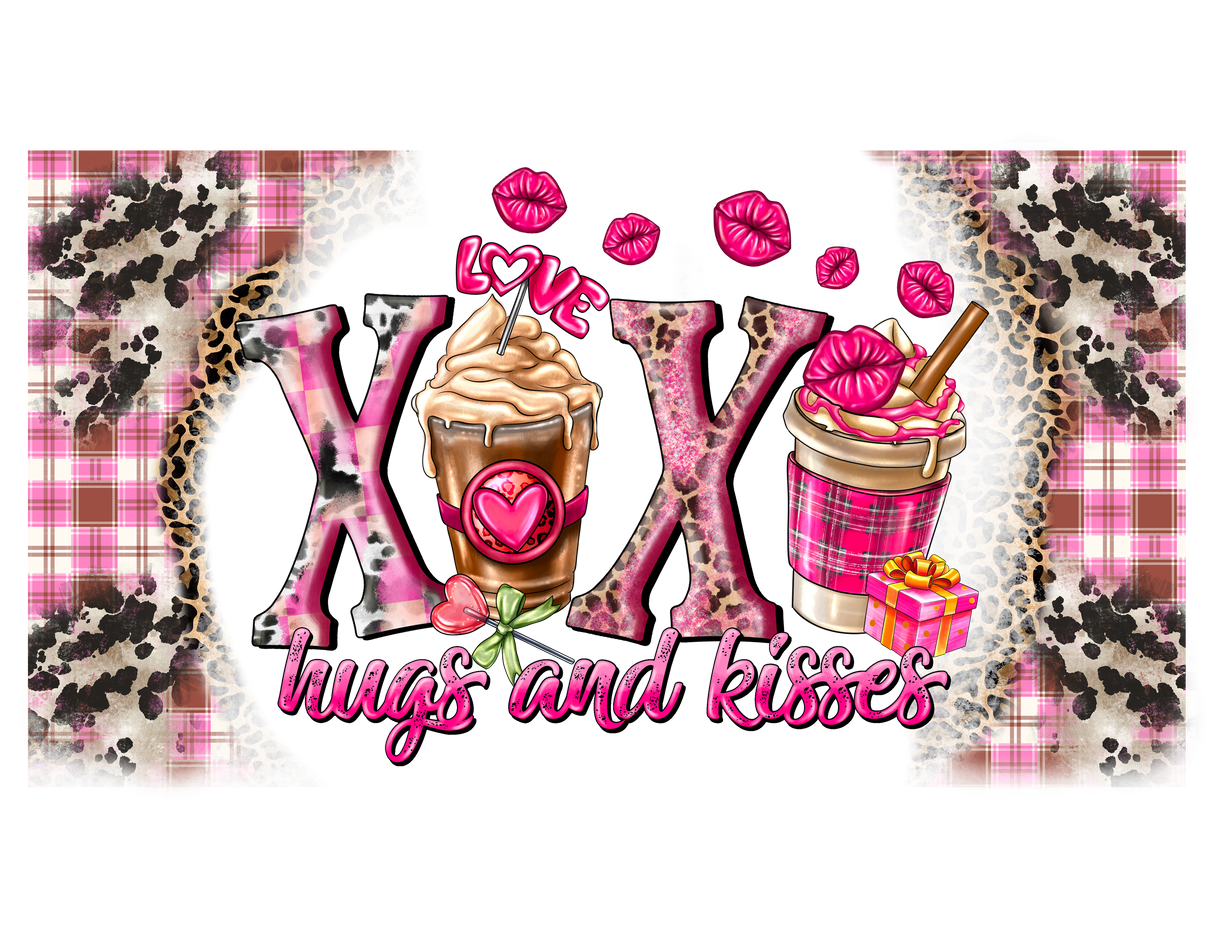 "XOXO Hugs and Kisses Coffee" DTF TRANSFER