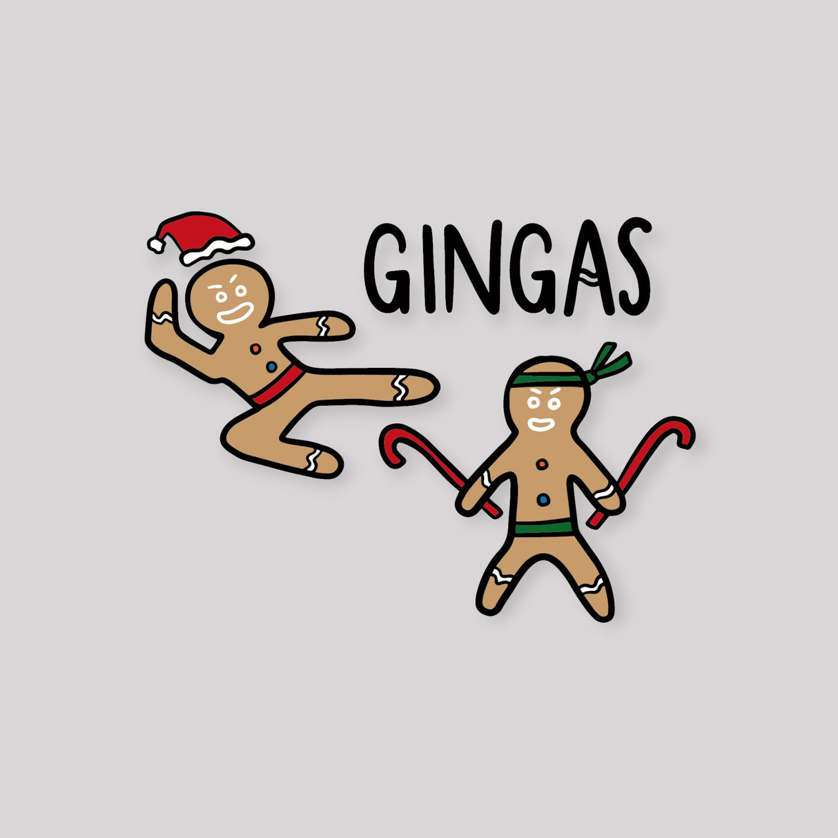 "Gingas: Ninja Gingerbread Men" DTF Transfer