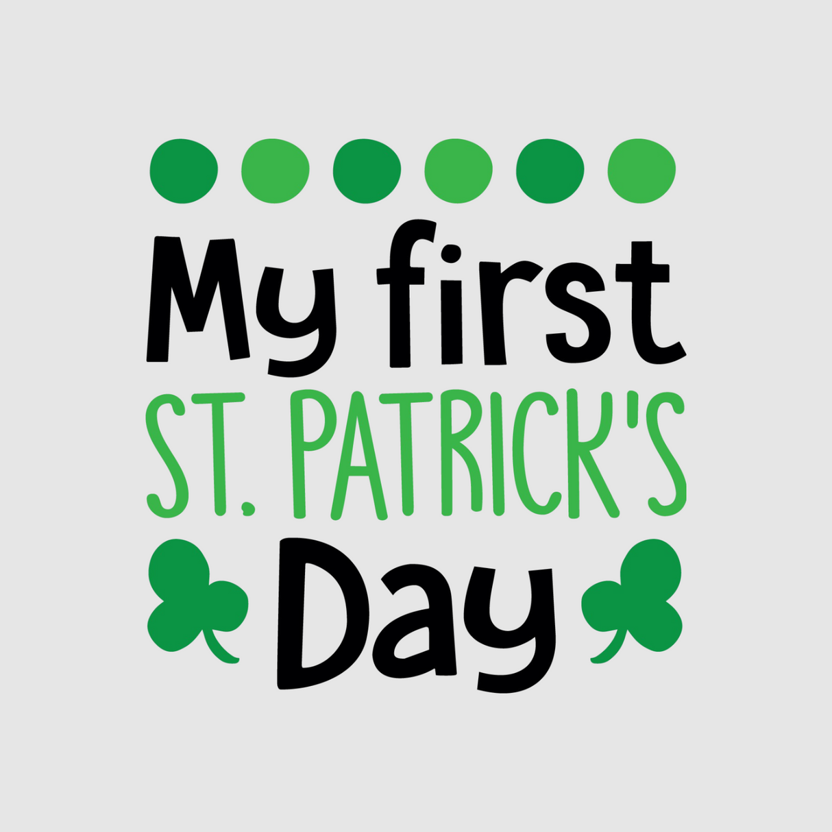 My first St. Patick's Day DTF Transfer