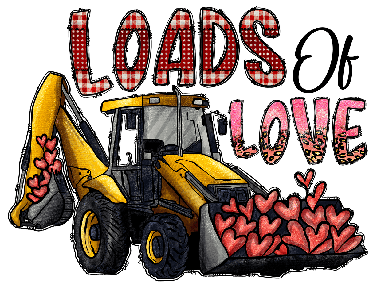 "Loads of Love Truck" DTF TRANSFER