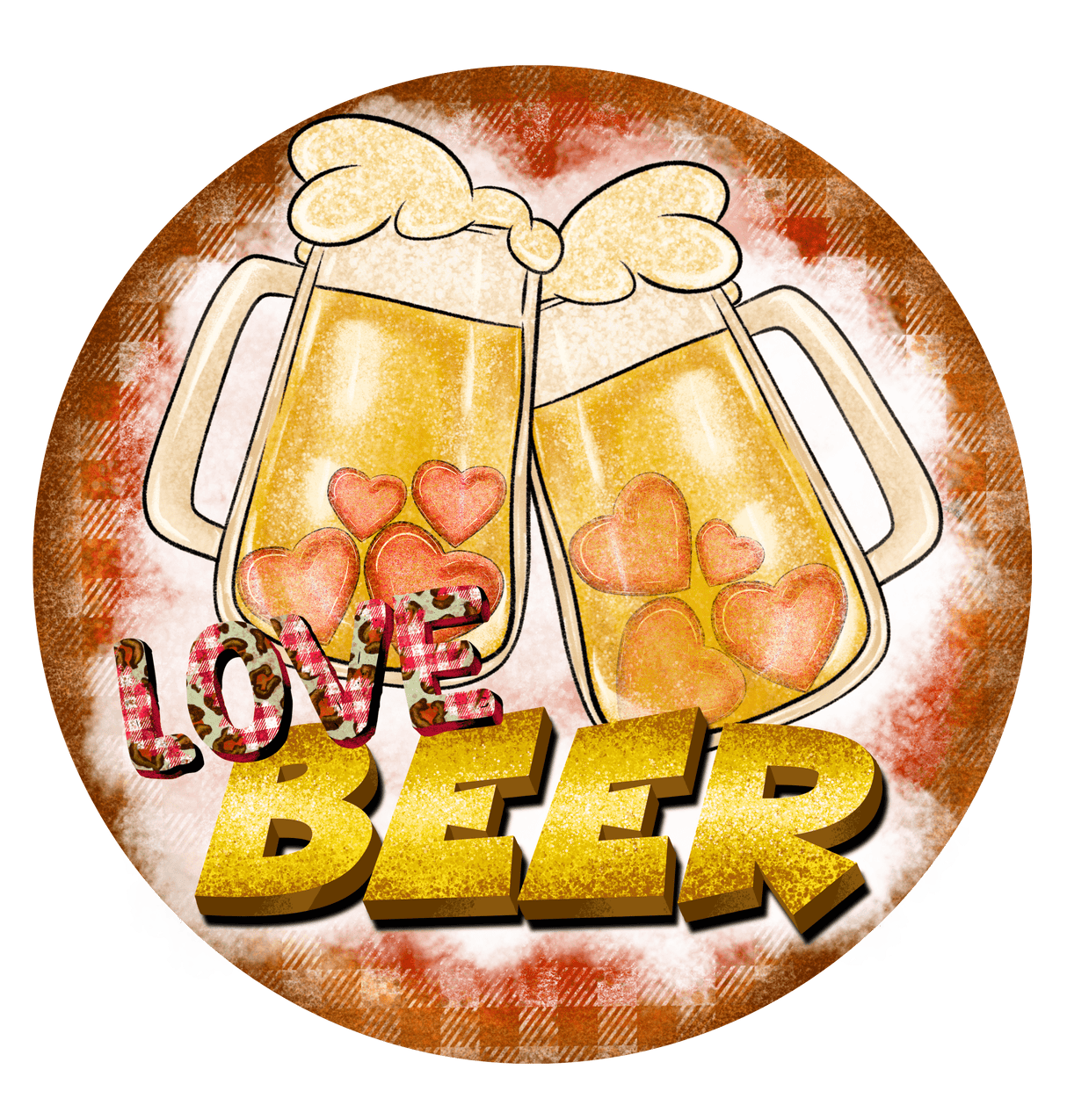 "Love Beer" DTF TRANSFER