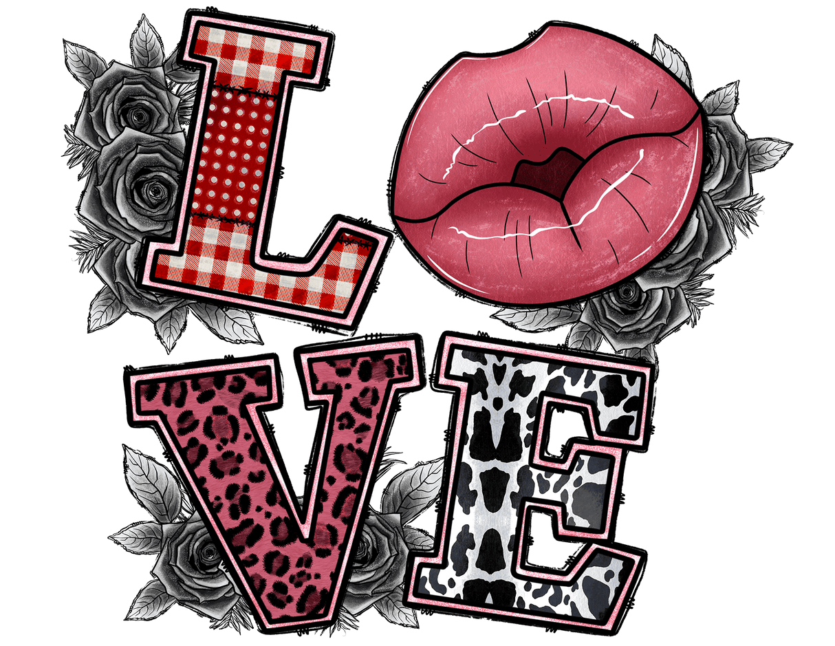 "Love Kiss" DTF TRANSFER
