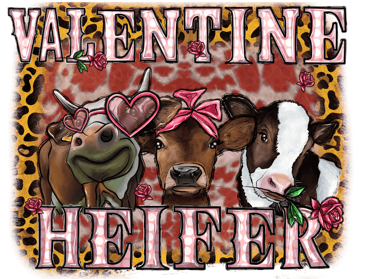 "Valentine Heifer" DTF TRANSFER