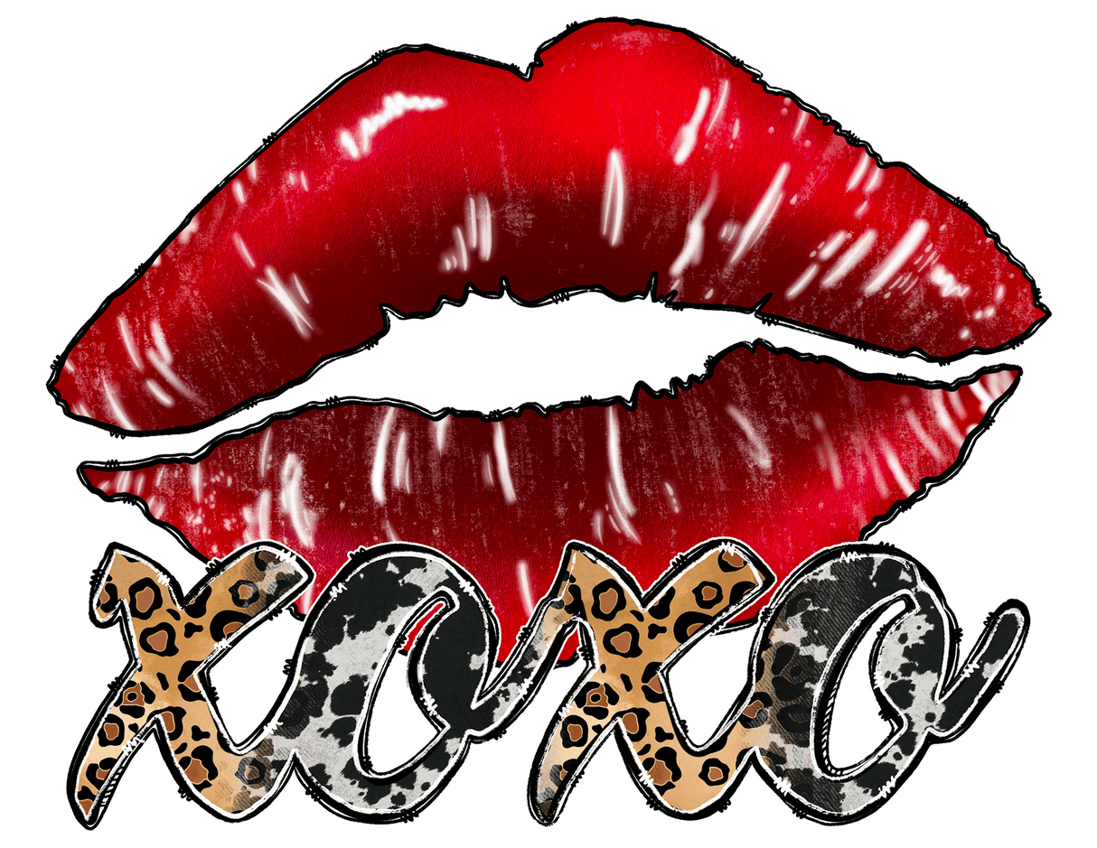 "XOXO Lips" DTF TRANSFER