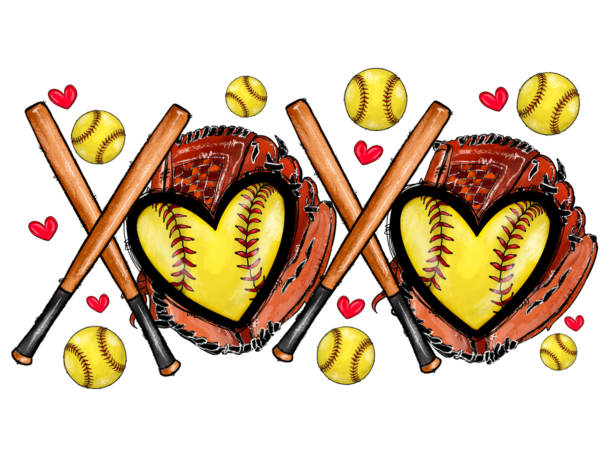 "Xoxo Softball" DTF TRANSFER