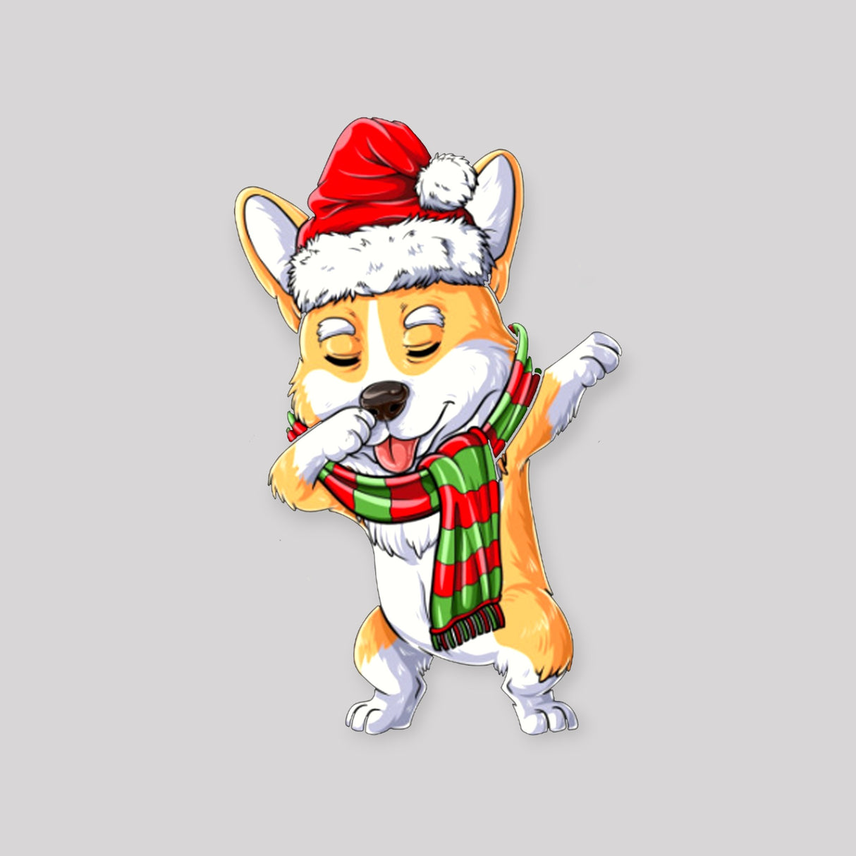 "Dancing Corgi Christmas" DTF Transfer