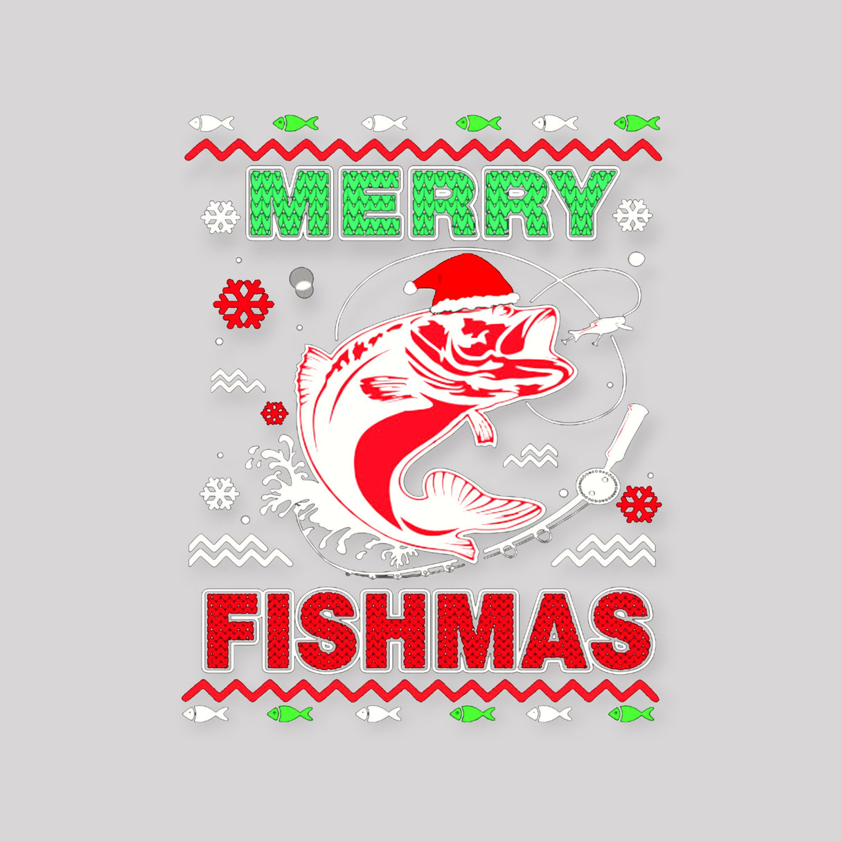 "Merry Fishmas" DTF Transfer